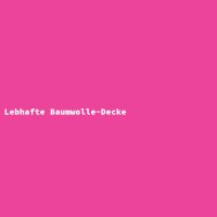 Lebhafte Baumwolle-Decke
