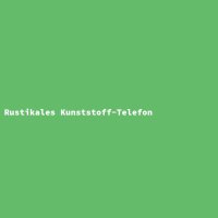 Rustikales Kunststoff-Telefon