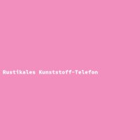 Rustikales Kunststoff-Telefon