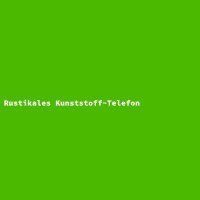 Rustikales Kunststoff-Telefon