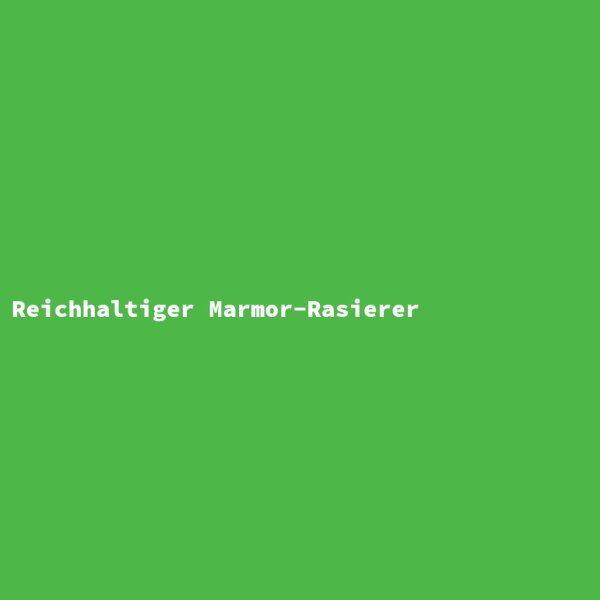 Reichhaltiger Marmor-Rasierer