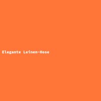 Elegante Leinen-Hose