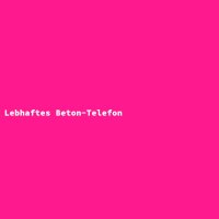 Lebhaftes Beton-Telefon