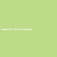Lebhaftes Beton-Telefon