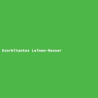 Exorbitantes Leinen-Messer