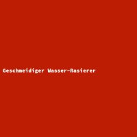 Geschmeidiger Wasser-Rasierer