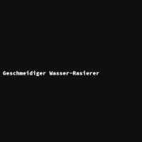 Geschmeidiger Wasser-Rasierer