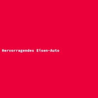 Hervorragendes Eisen-Auto