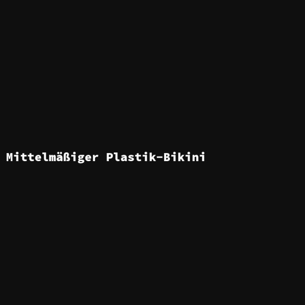Mittelm&auml;&szlig;iger Plastik-Bikini