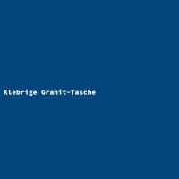 Klebrige Granit-Tasche